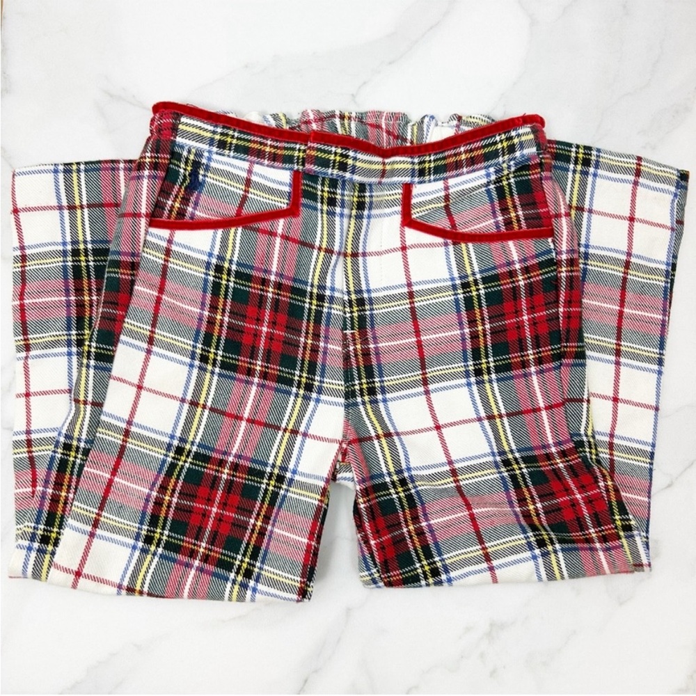 Ralph Lauren Blue Label Tartan Plaid Pants | Toddler Girl 4T | Holiday Red